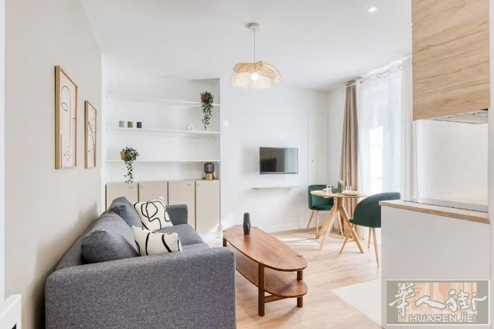 巴黎92省 Levallois-Perret北欧风精装修， Studio 20㎡