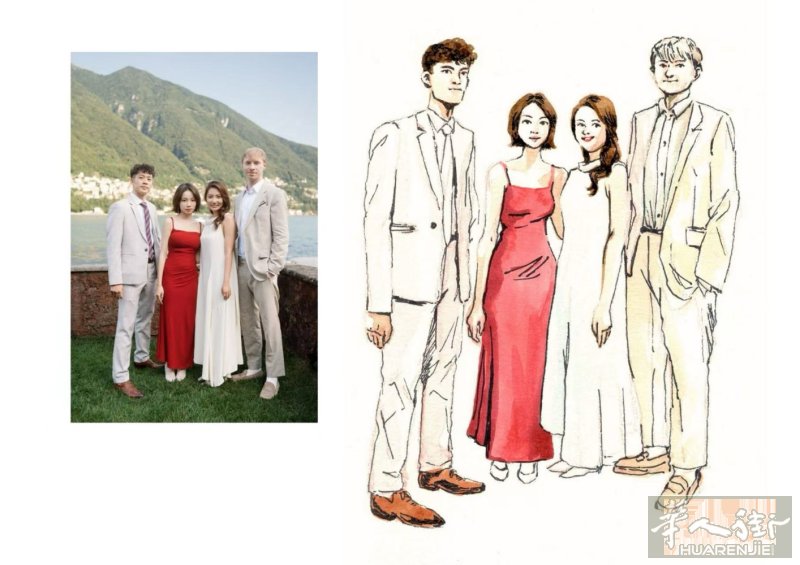 你好   我是 Déborah，一名插画艺术家，现在提供 婚礼现场肖像绘画服务。