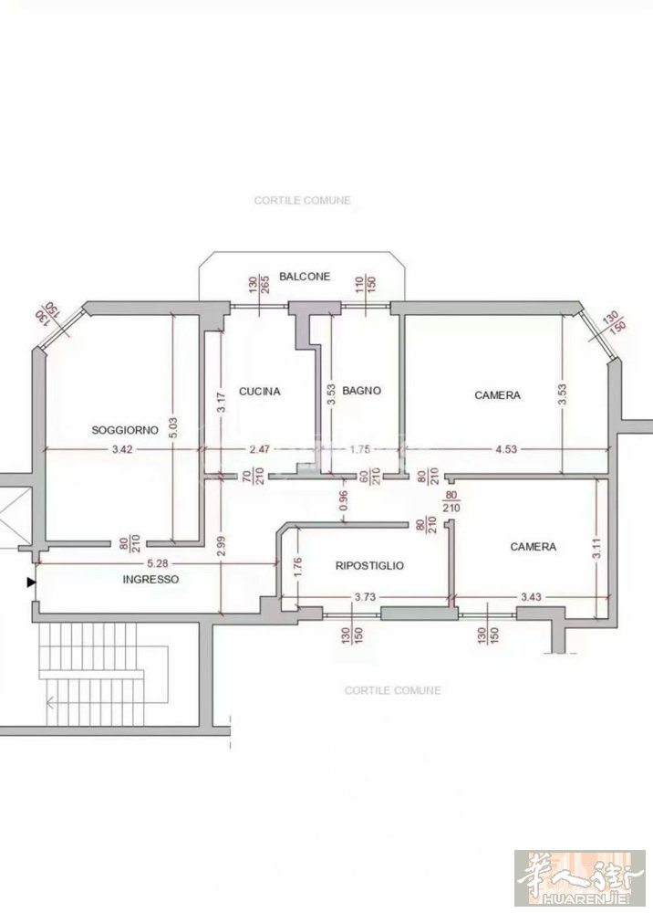 微信milanzufang001 绿线🚇crescenzago三室一厅。有个储