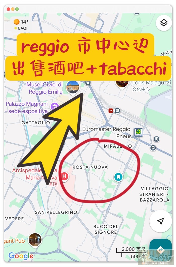reggio 市中心边 出售tabacchi +酒吧 zona Rosta Nu