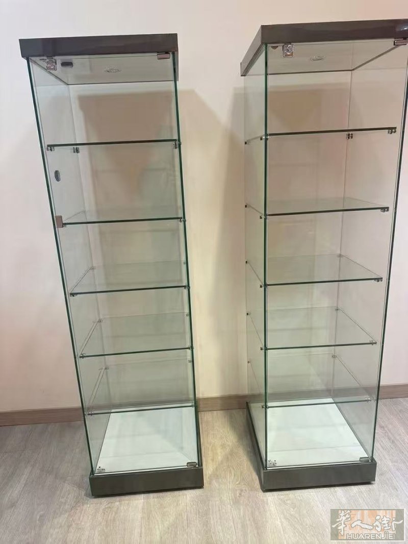 【Valencia转让】超美带灯全玻璃展示柜，让你的宝贝闪闪发光！