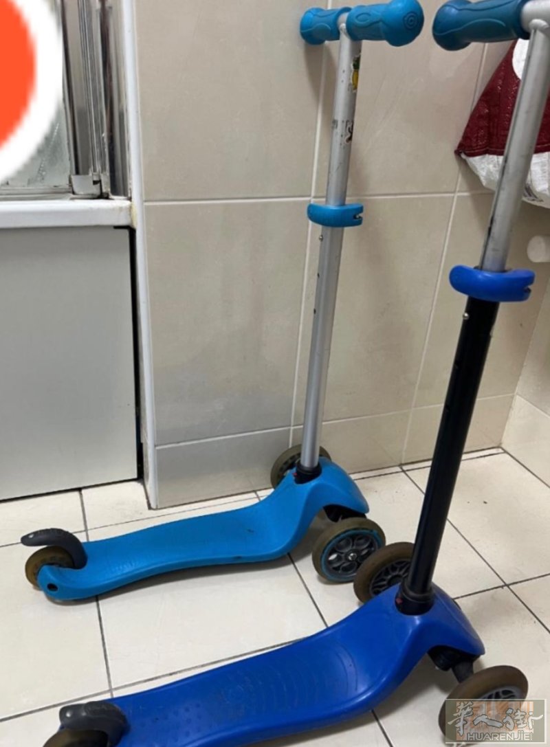 出售两辆儿童滑板车 买的时候说明书上写着最大承重力50kg15块一个