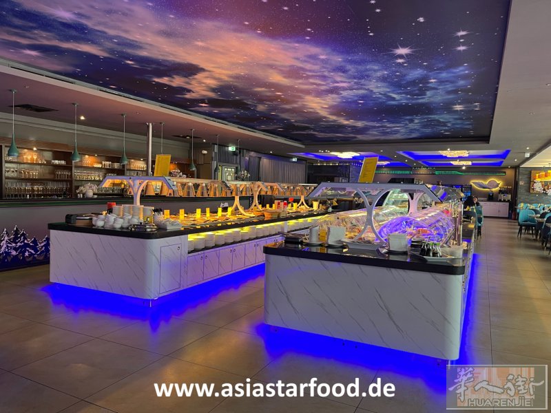 Krefeld市近堵塞大城市25万人口，大型蒙古餐楼350位花园可摆150位，新