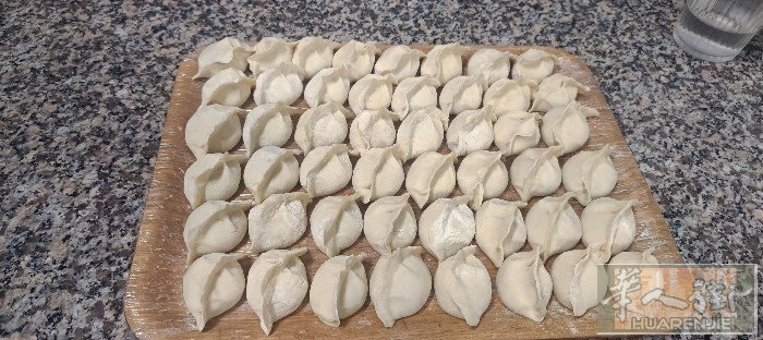 正宗东北大馅水饺，个大，单粒二十七八克，三鲜（猪肉韭菜虾仁）100个/25欧，鸡