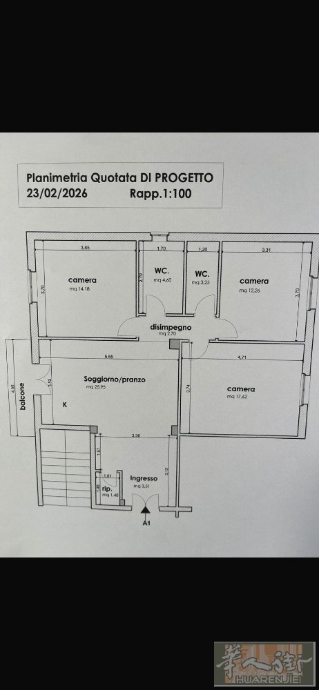 （出售）via di Novoli Firenze 全新公寓，4🈷底全部装修好