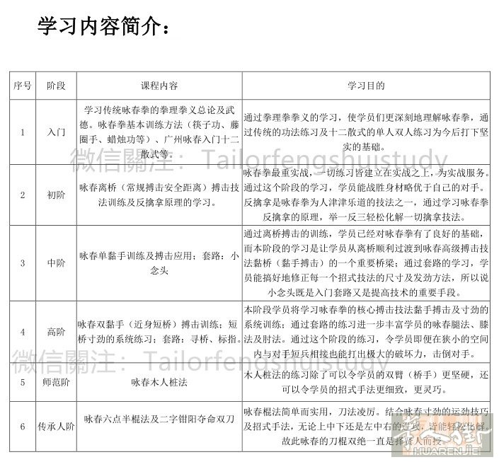 求职武术教练