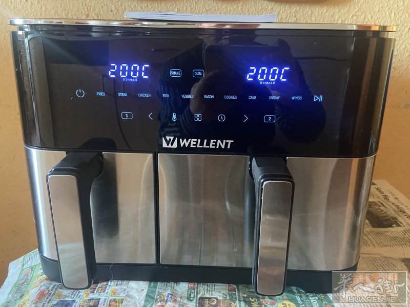 低价出全新Welllent11升双胆空气炸锅，未开