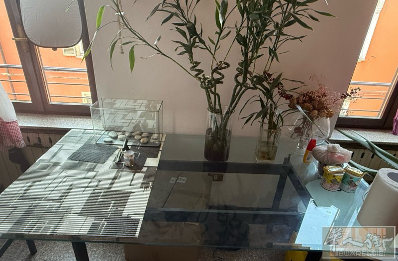出售玻璃桌 尺寸：180*91. 状态保存很好. 可以送货上门，piacenza