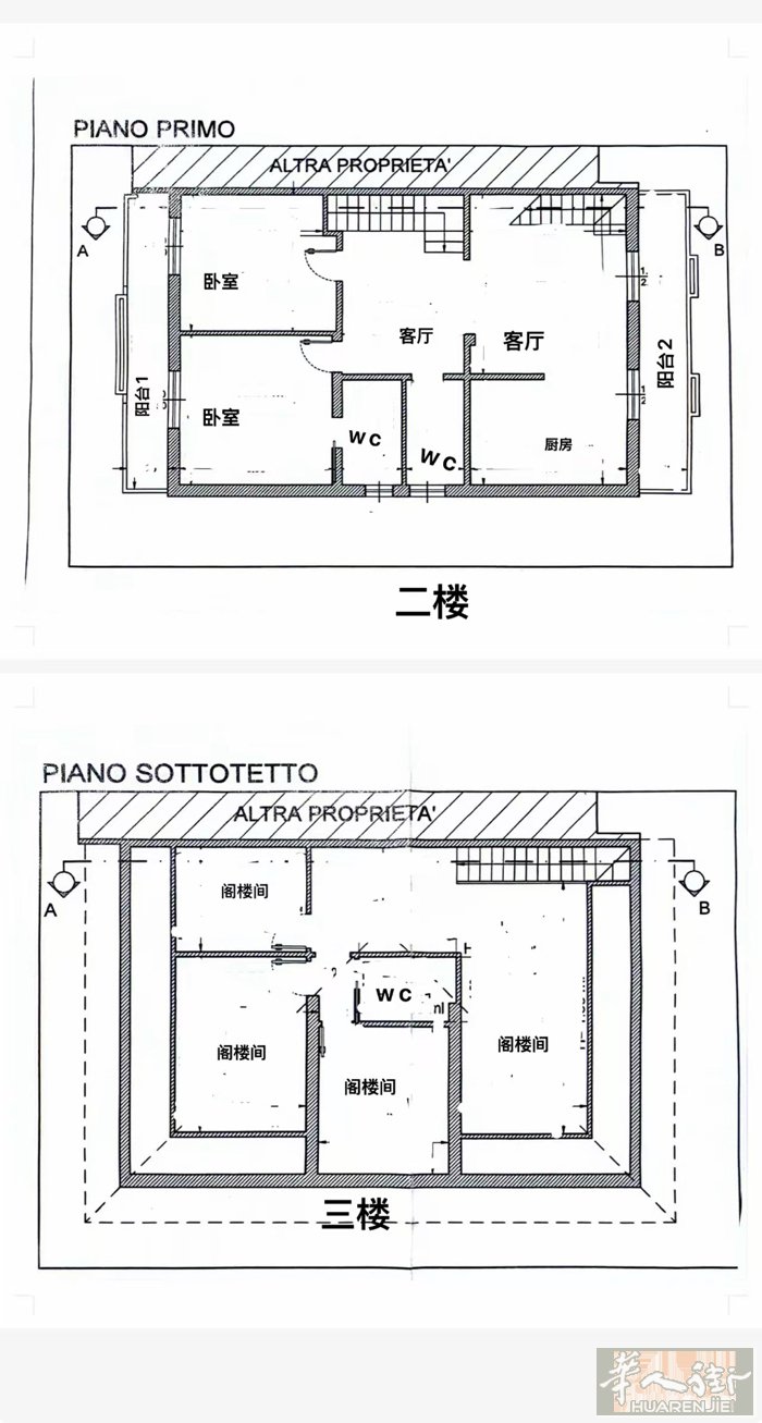 全新非常好房galciana独立进口别墅楼上套p110平米加阁楼110 平米 私