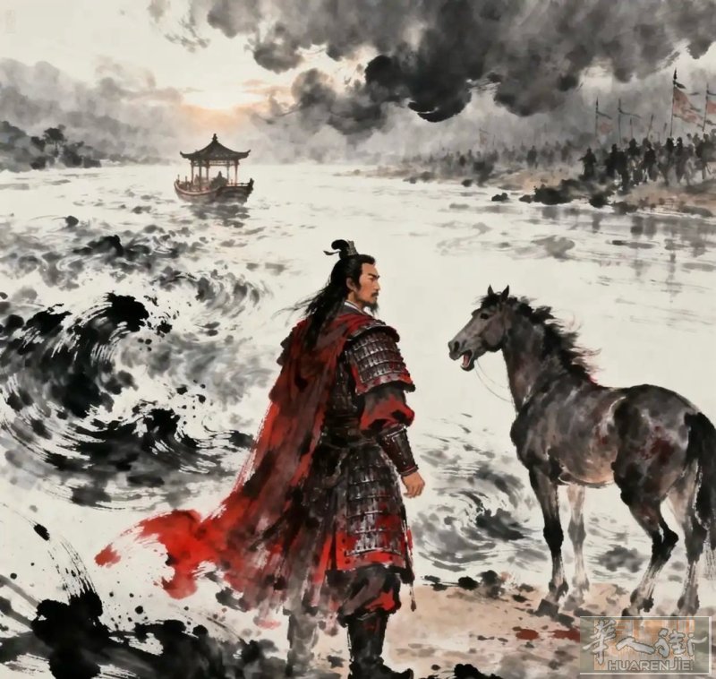 《项王辞》 江东子弟本八千， 垓下楚魂孤一人。 美人江山皆已去， 乌江绝刎泣鬼神