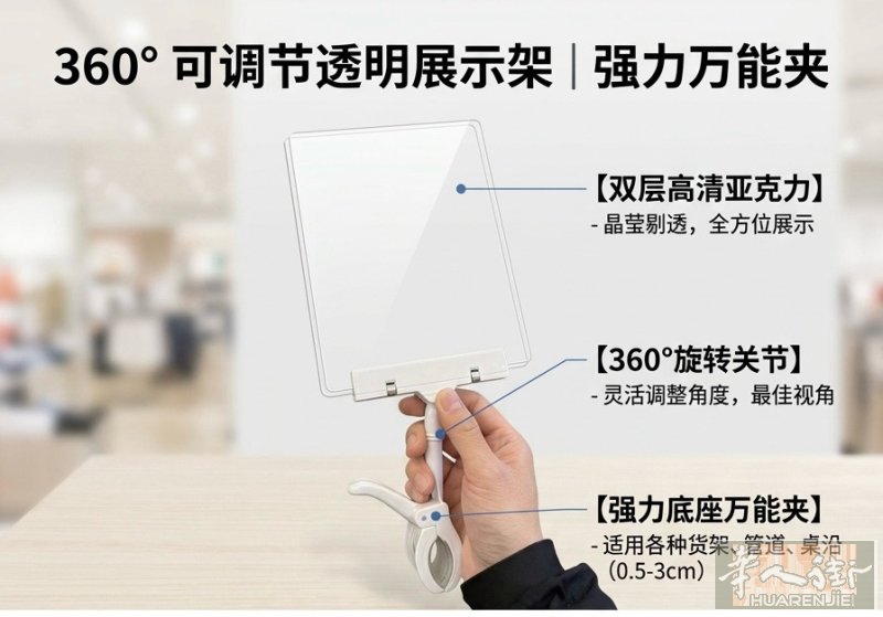 全新出透明展示架，两块亚克力板，一个夹子，一套5€,vx：ilariaaa15