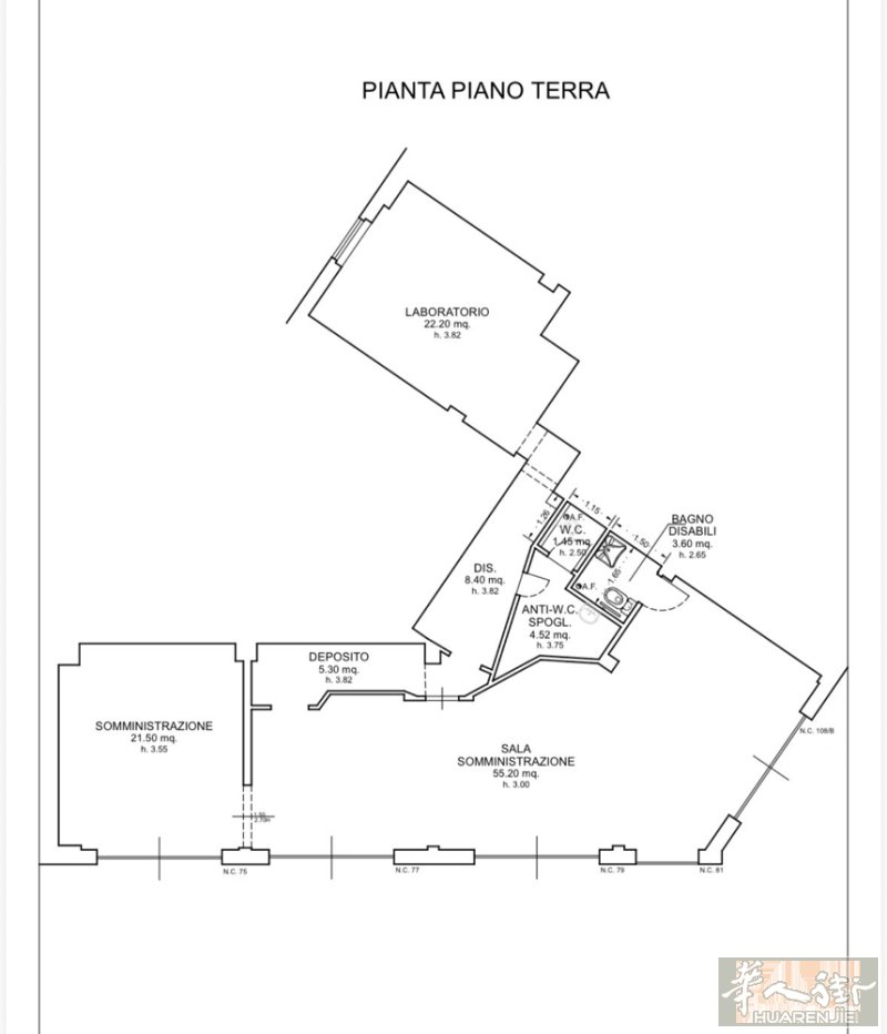 佛罗伦萨商业/居民区咖啡店转让  位于Via Lanza，地理位置优越，周边客流