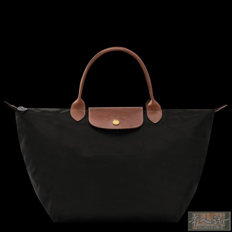 Longchamp 黑色折叠包，尺寸M，全新，原包装，官方价格125欧，我以95