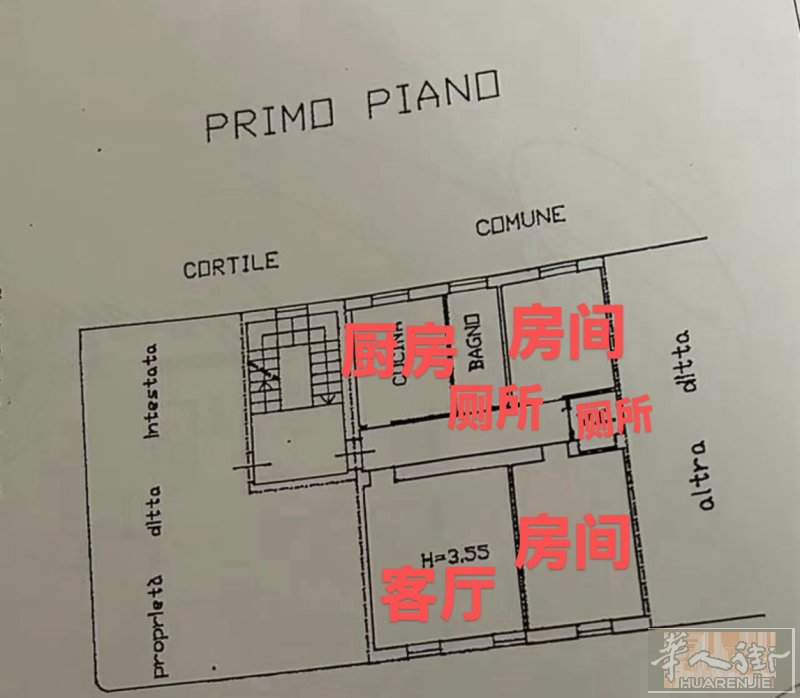 【出售】米兰边城市Meda ，带装修 🔥步行400米🉑到meda火车站 户型