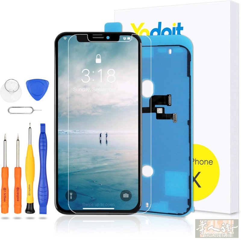 iPhone X 5.8英寸液晶触摸屏3D触控数字化仪玻璃 带维修工具包