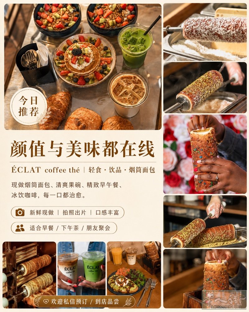 小巴黎的朋友看过来～   ÉCLAT 咖啡茶外卖开始接单啦 ☕️  想吃一份