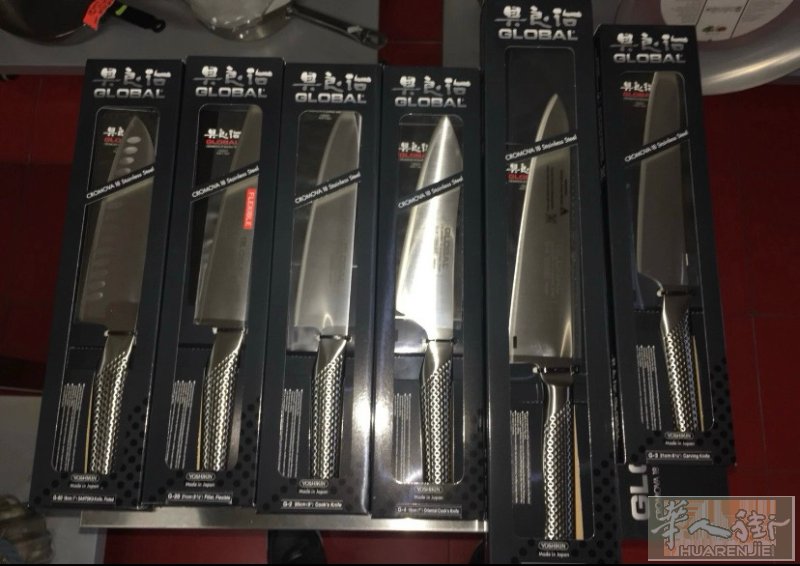 日本寿司店的刀子