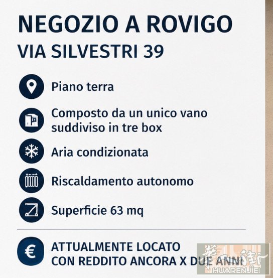 罗维戈（Rovigo）出售店铺  私人电话☎️：+39 333 359 6465