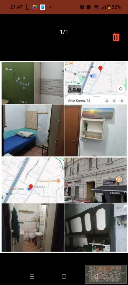 🇮🇹13欧带大立柜单间！距M5 C'ageanda 地铁口两分钟，交通好！M
