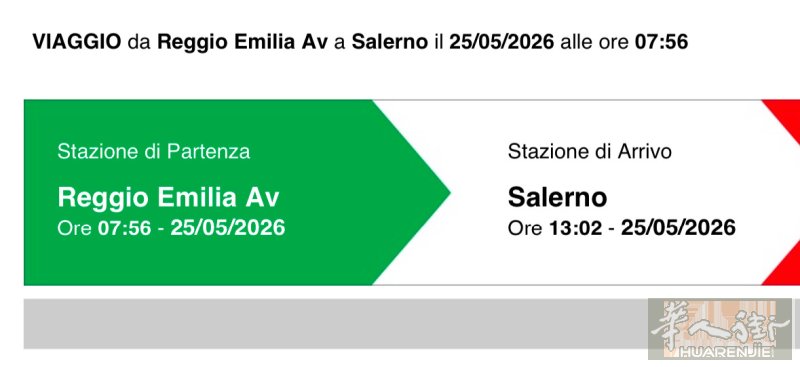出两张特价意铁Trenitalia车票 （Reggio Emilia ↔️ Sa