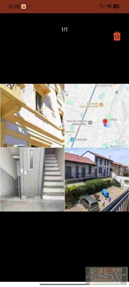 🇮🇹10欧床位靠近piazza Greco..。意大利区分，住家人少！今天马