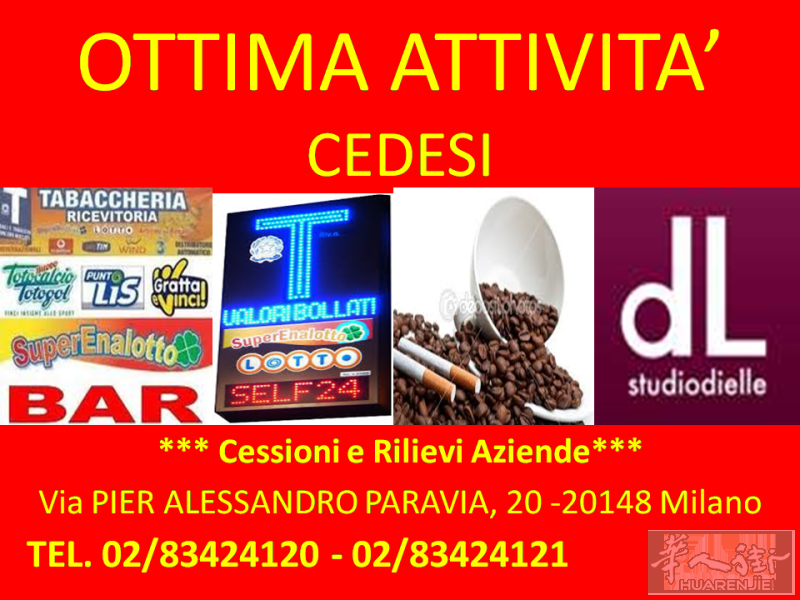 Rif. 39002 Ottimo bar tabacchi 5 vetrine