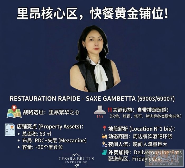 里昂3区saxe gambetta，快餐店转让，老板要换个大一些的店。 欢迎咨询