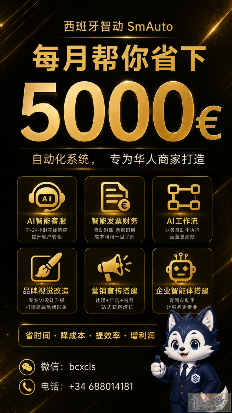 西班牙门店菜单宣传海报设计丨智能预约客服丨智能发票财务系统丨企业工作流定制丨市场营销