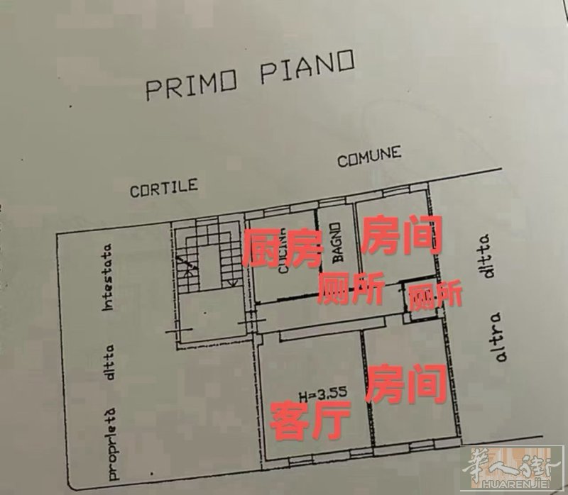 米兰边两室一厅出售 ，带装修 🔥步行400米🉑到meda火车站 户型：两室一