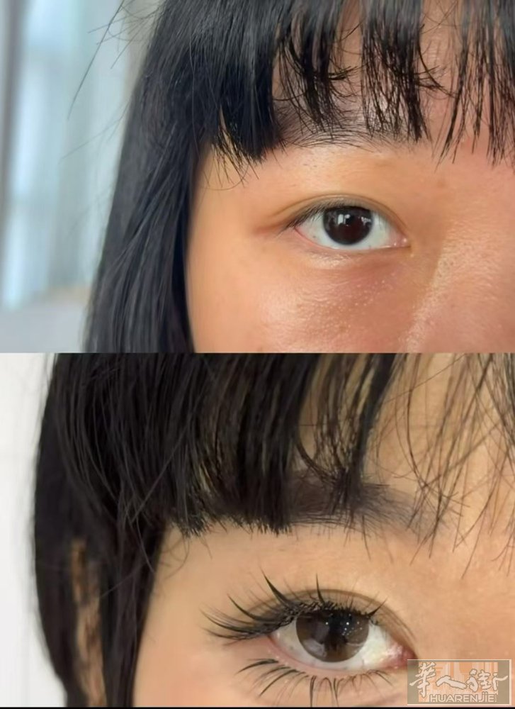 可以上门接睫毛，纹眉毛，纹眼线！ 价格实惠！7年功底！ 全法都可@ 睫毛持久45