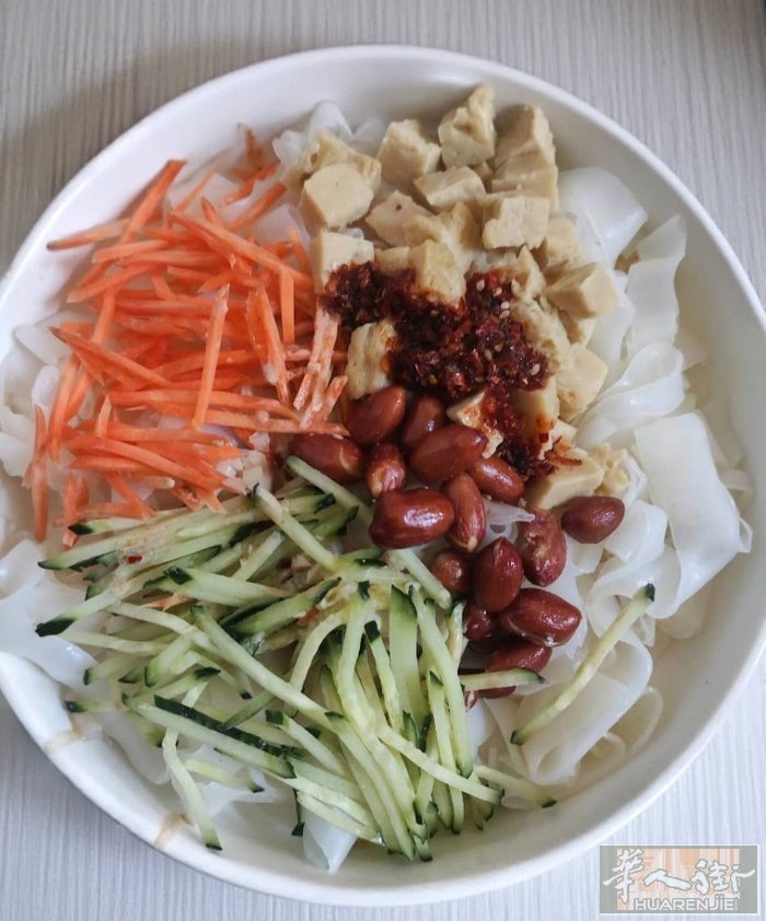 手工凉皮劲道，肉夹馍 ，配送免费
