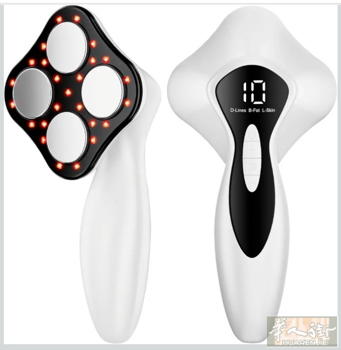 Vibra Pro 抗橘皮组织瘦身按摩器,4个专业按摩头,适用于腰部、腹部、臀部