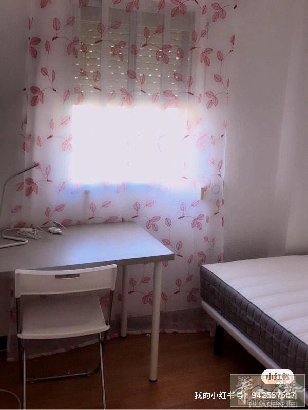 马德里卡三大学对面一个房间招租，限男生。目前住着两个男同学，从7月份开始租，价格