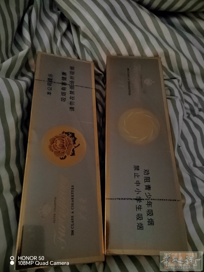 国内带过来两条芙蓉王 绝对保真 55一条